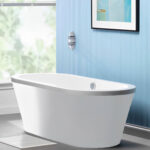 (T3)(02102) Carron 1750x800mm Halcyon FS Carronite NTH Bath Oval White