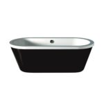 (T3)(02104) Carron 1750x800mm Halycon FS Carronite NTH Bath Oval Black