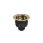 Top Fix Basket Strainer Kitchen Sink Waste Brushed Brass