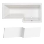 Carron Quantum 1700x850mm Showerbath NTH RH Shower Screen Front Panel
