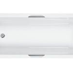 (T3) Carron Quantum 1650x700mm Carronite Plain NTH Bath White