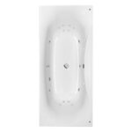 (T3) Carron Equity 1800x800mm Carronite With Whirlpool SYS6