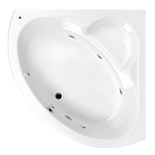 354619WT-1.jpg Carron Monarch 1300x1300mm Carronite With Whirlpool SYS4 - Image 1