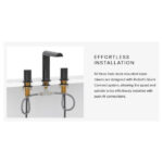 Riobel Parabola Deck Mounted Bath Shower Mixer Black