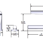 Riobel Parabola Deck Mounted Bath Shower Mixer Chrome