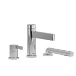 Riobel Paradox Deck Mounted Bath Shower Mixer Chrome