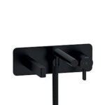 Riobel Paradox Wall Mounted Bath Shower Mixer Black