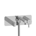 Riobel Paradox Wall Mounted Bath Shower Mixer Chrome