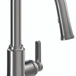 Ribel Trattoria Round Pull-Down Kitchen Tap C-Spout Stainless Steel