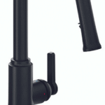 Ribel Trattoria Square Pull-Down Kitchen Tap With U-Spout Black