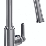 Ribel Trattoria Square Pull-Down Kitchen Tap With U-Spout Chrome