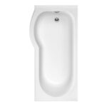 Trojancast Concert 1675mm P-Shaped Showerbath Left Hand