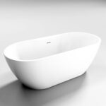 Fresssh Alcora Oval Modern Freestanding Bath 1655mm