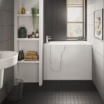 Trojan Easy Access Freedom 1275x660 LH F&E Panel & Twin Waste White