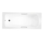 Trojancast Granada 2 Twin Grip1675x700mm Single Ended Bath NTH