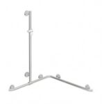 Trojan Vertical Grab Rail With Sliding Shower Head Holder