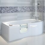 Concert P Shaped Easy Access Bath 1675x850mm Front and End Panel LH
