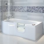 Concert P Shaped Easy Access Bath 1675x850mm Front and End Panel RH