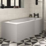 Trojan Serenity(650W) RHE - 1300x650mm Solid Door Front & End Panel