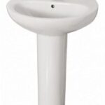Georgia Plus Semi Recessed 550mm 1th Basin White