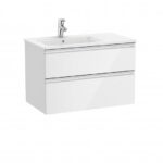 (B100) Roca The Gap V/Unit 2DRW LH 800mm Gloss White