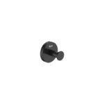 (B100) Roca Hotels Round Robe Hook Matt Black
