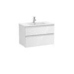 (B100) Roca V/Unit The Gap 2 Drw 800mm Gloss White