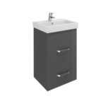 (B100) Roca Victoria Maxi 450mm WH Base 2 Drw Matt Grey