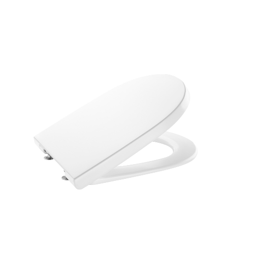 358220WT-1.jpg Roca Gap Rnd S&C Cpt Soft Close Met PR White - Image 1