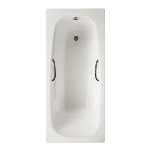 358260WT-1.jpg Roca Carla 1600x700mm A/S 2th Steel Bath - Image 1