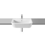 Roca The Gap 560mm Semi Recessed Basin White
