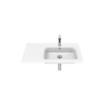 (B100) The Gap Basin 800mm 1th ASYM LH White