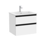 Roca The Gap V/Unit 2 Drw 550mm Matt White / Black Handle