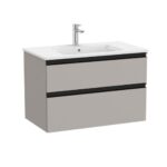 Roca The Gap V/Unit 2Drw 800mm Matt Grey / Black Handle