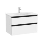 Roca The Gap V/Unit 2Drw 800mm Matt White / Black Handle