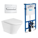 **Roca The Gap Rnd R/Less Wall Hung Bundle