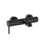 B100 Roca T-500 Wall Mounted Bath Shower Mixer Matt Black