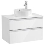 Roca The Gap Countertop 800mm GLWH