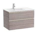 B100 Roca Vanity Unit The Gap 2DW 800mm TXNA