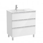 (B100) Roca The Gap V/Unit 3DRW LH 800mm Gloss White