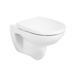 Roca Debba Round Rimless Wall Hung Pan White