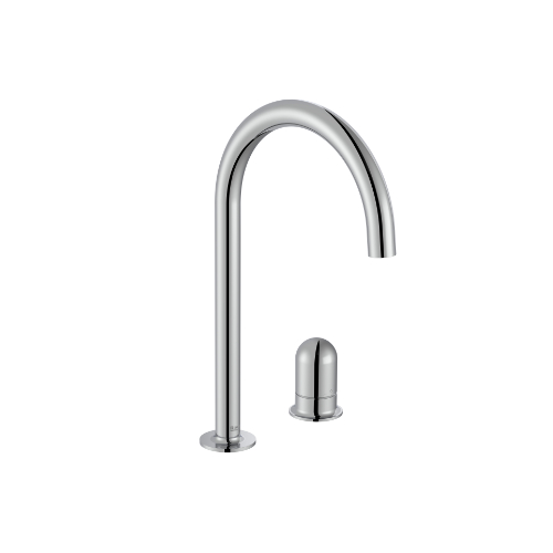 358616CP-1.jpg Roca NU 2-H BASIN W/O P/U CHRO - Image 1