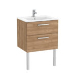 Roca V/Unit Victoria 2Drw 600mm Walnut