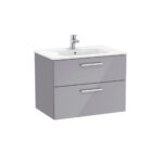 Roca V/Unit Victoria 2Drw 700mm Gloss Grey