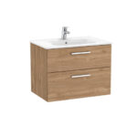 Roca V/Unit Victoria 2Drw 700mm Walnut