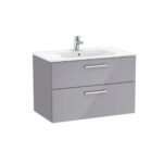 Roca V/Unit Victoria 2Drw 800mm Gloss Grey