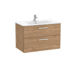 Roca V/Unit Victoria 2Drw 800mm Walnut