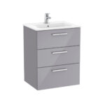 Roca V/Unit Victoria 3Drw 600mm Gloss Grey
