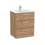Roca V/Unit Victoria 3Drw 600mm Walnut