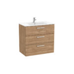 Roca V/Unit Victoria 3Drw 800mm Walnut